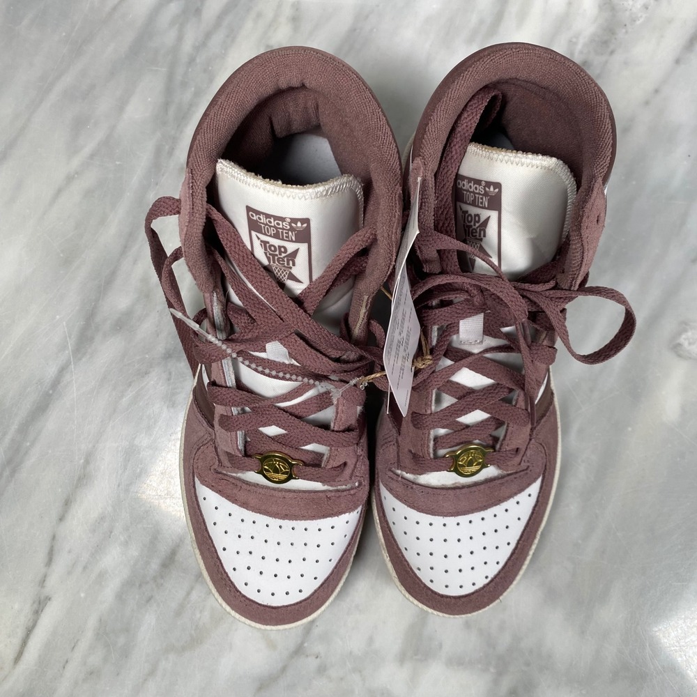 NEW adidas Top Ten RB‎ Shoes Sneakers HP9550 Women's 6.5 White Purple Mauve - Picture 3 of 10